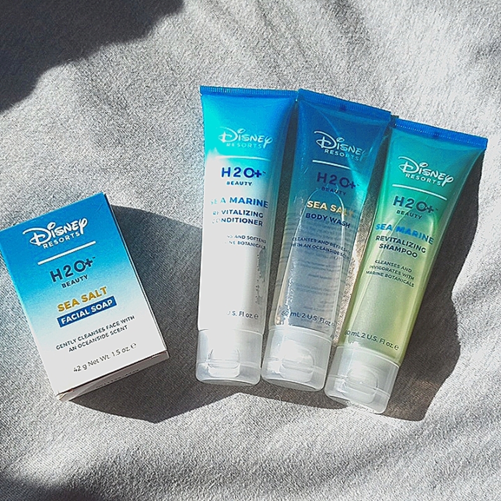 Disney Resort H2O+ Beauty Sea Salt Set of 4 shampoo conditioner, Facial …